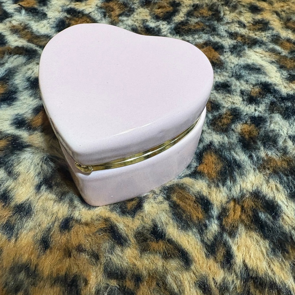 Heart-Shaped Pink Jewelry Box